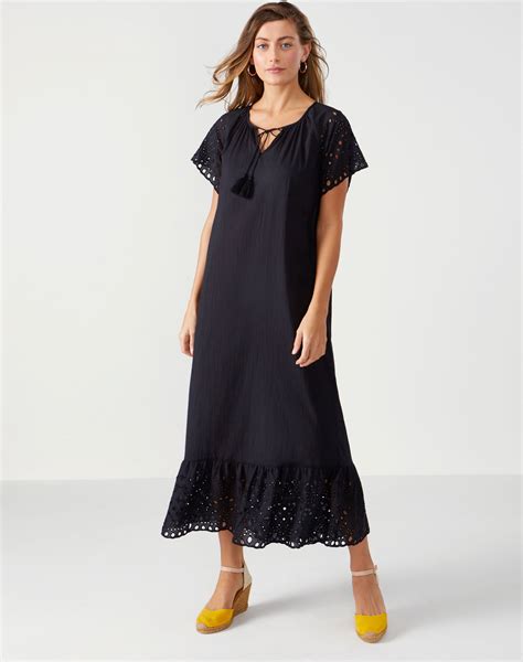 Cotton Dress in Black 